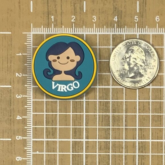 VIRGO Zodiac Croc Shoe Charms Jibbitz Astrology Boho Maiden - Picture 2 of 4